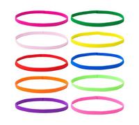 10 Pieces Of Colorful Headbands, Non-Slip Headbands, Seamless Hairbands, Sports And Running Hairbands, Elastic Thin Hairbands, Candy-Colored Thin Hairbands, Suitable For Sports And Fitness
