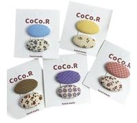 10 pieces of fabric hair clips, cute hand-made side clips with colorful floral patterns that won't damage your hair