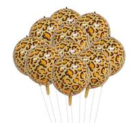 10 Pieces Of Leopard Print Balloons, Creative Styling Balloons, Animal Themed Party Decorations, Party Scene Arrangement.