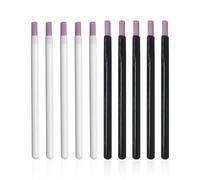10 Pieces Of Nail Art Sharpening Pen, Nail Art Quartz Pen, Double-Headed Nail File, Clean Up Dead Skin On The Edge Of The Nail (White, Black).