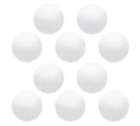 10 Pieces of Pom-Poms 7cm, Artificial Fur for Crafts, Accessories for Hangings, Accessories for Hats, Fur Pom-Poms, Bubble Balls (White)