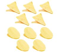 10 Pieces of Potato Chip-Shaped Sealing Clips, Food Sealing Clips, Creative and Interesting Sealing Clips, Plastic Sealing Clips