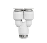 10 Pieces of PY PW1/8 "5/32" 1/4 "5/16" 3/8 "1/2" Inch Equal Diameter Tube Pneumatic Push in Quick Release Air Connector(PY 3l8 Inch 9.52mm)