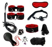 10 Pieces of Red Nylon Fitness Protective Suit, Special Protective Sleeves with Plush Lining