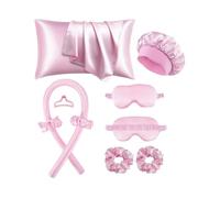 10 Pieces Of Sleep Hairstyle Tool Set, Curling Iron, 1 Pillowcase Suitable For Hair And Skin