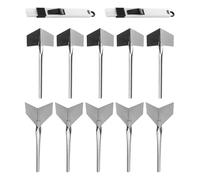10 Pieces of Stainless Steel Yin and Yang Angle Artifact, Corner Plastering Tool, Special for Wall Leveling, Groove Cleaning Tool.