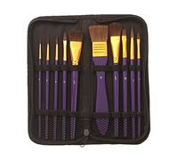 10 Pieces Oil Painting Pen and Brush Set Drawing Practice for Adults Beginners Cultivate Children's Interest Paint Brushes for Acrylic On Canvas