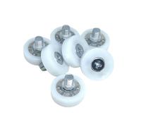 10 Pieces Outer Diameter 19xM6 Screw POM Cash Machine Drawer Roller DR19 C1L8W6M6 Desk Office Cabinet Drawer Roller DO19 DR22 DU22 DR30(DR30-C1L8W7M6)