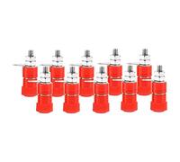 10 Pieces/pack 4 mm Banana Sockets Speaker Binding Posts Terminal Jack Connector, Red