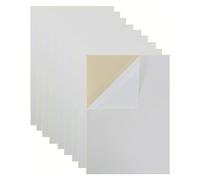 10 Pieces Peels and Stick Felt Sheets Self-Adhesive Felt, White