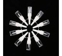 10 Pieces Plastic Empty Refillable Nasal Spray Bottles Fine Mist Vials 10ml Clear