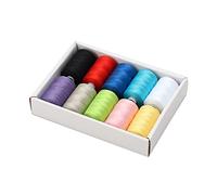 10 Pieces Polyester Sewing Threads 328Y Per Spools for Machines Hand Stitching Home Embroidery Project for Machine Cotton Polyester All-Purpose