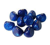 10 Pieces Polyhedral Dice Acrylic Digital Dice Set Role Playing Game Dices Random Number Generator Entertainment Dice Suitable for Tabletop Ga, Blue