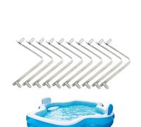 10 Pieces Pool Clips - Heavy Duty V Shaped Butterfly Clips for Pool Cleaning Tools | Compatible with Skimmer Nets, Vacuum Brushes, Leaf Rakes & J-et Brushes