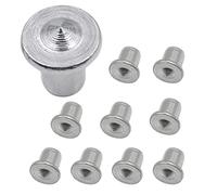 10 Pieces Portable Center Dowel Pins Dowel Drill Points Pin for Woodworking 6mm