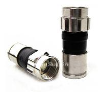 10 Pieces PPC EX6 Plus Satellite TV Digital Cable RG6 COAXIAL Cable Compression Fittings
