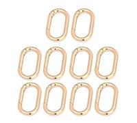 10 Pieces Professional Oval Clasps Jewelry Finding Connecters Jewelry Clasps Keychain Clasp for Necklace Fashion Clasp