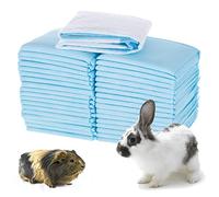 10 Pieces Rabbit Pee Pads | 13”x18” Disposable Guinea Pig Cage Liners | Super Absorbent Small Animal Pee Pads for Rat, Chinchilla, Kitten, Reptile