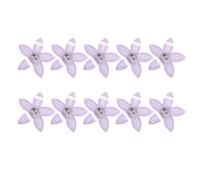 10 Pieces Rhinestones Flower Hair Clip For Girls Women Prom Occasion Lightweight Floral Hairpin Friendly Hair Decors Wedding Party Clip
