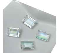 10 Pieces Rhinestones Rectangular Crystal Decorations For Nails