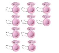 10 Pieces Rose Mirrored Lipstick Cases Practical Lip Balm Container Small Cosmetic Bottles for Creams and Serums Travel Friendly Makeup Accessory Kit, A