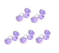 10 Pieces Rose Shape Lip Balm Container with Mirrored Leakproof Cosmetic Organized for Travel and Home Use