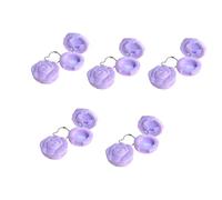 10 Pieces Rose Shape Lip Balm Container with Mirrored Leakproof Cosmetic Organized for Travel and Home Use