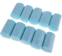 10 Pieces Rug Yarn Precut Wool Assorted Acrylic Yarn,Knit Wool Latch Hook Yarn DIY Knotted Rug Yarn fit for Ball Woven/Carpet Cushion Handicrafts/Pillows (Light Blue)