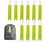 10 Pieces Safety Reflectors Pendants,Reflective Keychains Kids Reflector Pendant, High Visibility And Safety At Nigh, Waterproof Safe Pedestrian Bag Pendant For School Bag Backpack Cycling Walking Run