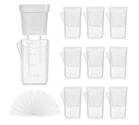 10 Pieces Self-Watering Pots for Indoor Plants, Mini Clear Seed Seedling Pot, Transparent Self-Watering Planter for Orchid, African Violet, Rose, Tulips
