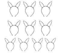 10 Pieces/set Iron Hair Hoop Feature Smooth Edged for Daily Wear and Special Event Costume Parties Headbands Metal Ear Headbands