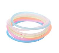10 Pieces/Set Night Bracelets Silicone Rubber Wristband Hairbands Glow Hair Ties For Party Adult Kid