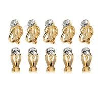 10 Pieces/Set Pierced to Clip On Earrings with for Rhinestone Earrings Clip Backs Not Leave Mark Turn Purple Pierced Loo Clip-on Earring Converter