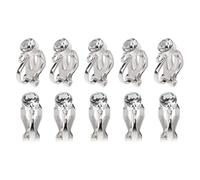 10 Pieces/Set Pierced to Clip On Earrings with for Rhinestone Earrings Clip Backs Not Leave Mark Turn Purple Pierced Loo Clip-on Earring Converter