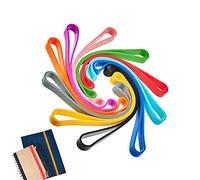10 Pieces Silicone Rubber Bands Planner Large Elastic Bands 10 colors Rubber Wrapping Bands for Books,File Folders School Home Office Supply