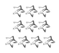 10 Pieces Silver Star Bb Hair Clips Cute Star Hair Clips Snap Clip Mini Simple Metal Women Headdress Hair Jewellery Accessories，Hair Combs