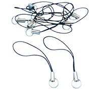 10 Pieces Silver Tone Black Lanyard Cell Phone Charm Split Ring Strap, Clasp Lariat Cord Strap For Mobile Cell Phone/Mp3/Mp4/Usb Flash Drive//Keyrin Durable and Attractive