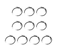 10 Pieces Slider Bracelet Nylon Handmade Adjustable Stop Bead Connecting Chain DIY Jewelry Craft Supplies for Creative Jewelry Making, Black Argent