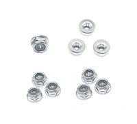 10 Pieces Spare for Mower Gear Universal M10x1.25 Left-Hand Threaded Nut
