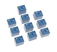 10 Pieces SRD-05VDC-SL-C DC 5V 10A Rating Coil SPDT Miniature Power Relay Blue