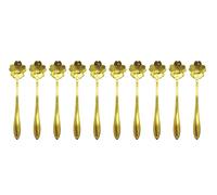 10 Pieces Stainless Steel Flower Spoon, Creative Gold Dessert Spoons, Coffee Spoons, Coffee Stirrers, Tea Spoon, Sugar spoon, Ice Cream Spoon (sakura)