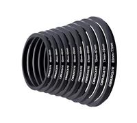 10 Pieces Step Down Ring,Camera Lens Filter Metal Filter Rings Compatible All Brands UV ND CPL (46-43mm,49-46mm,52-49mm,55-52mm,58-55mm,62-58mm,67-62mm,72-67mm,77-72mm,82-77mm)