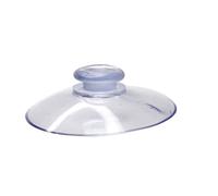 10 Pieces Suction Cups Hooks, 40mm Clear Plastic Sucker for PADS Without Hooks, Round Threads Suction Cups with Screw Nut for Makeup Mirror Glass Bathroom Kitchen