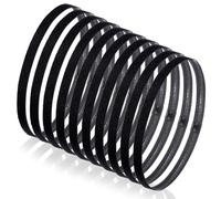 10 Pieces Thin Headbands for Women Elastic Sport Headbands Non-slip Hair Bands Athletic Headband for Women Men Yoga Running Basketball Tennis (Black)
