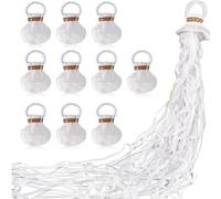 10 Pieces Throw Streamers Party Poppers White Hand Held Party Streamers No Mess Confetti Poppers Magic Hand Held Throwing Streamer