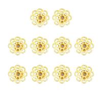 10 Pieces Tight Earring Backs for Heavy Studs Flower Shape Copper Supports Stay in Place All Day Permanent Ear