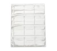 10 Pieces Transparent 12 Pocket Coin Capsules Album Pages