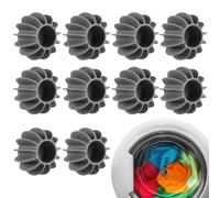10 Pieces Tumble Dryer Balls - 6.8cm Dryer Balls for Down Jackets,Dryer Balls for Puffer Jackets,Wool Dryer Balls for Laundry,Laundry Ball Filter,Soften and Fluff Fabric,and Reduce Static, Grey