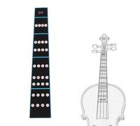 10 Pieces Violin Position Sticker, 4/4 1/2 1/4 1/8 3/4 Violin Keyboard Sticker, Removable Violin for Beginners Violin Learning and Practice Sticker (3/4)