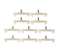 10 Pieces Violin Shoulder Rest Feet White Violin Replacement Parts 3-4 4-4